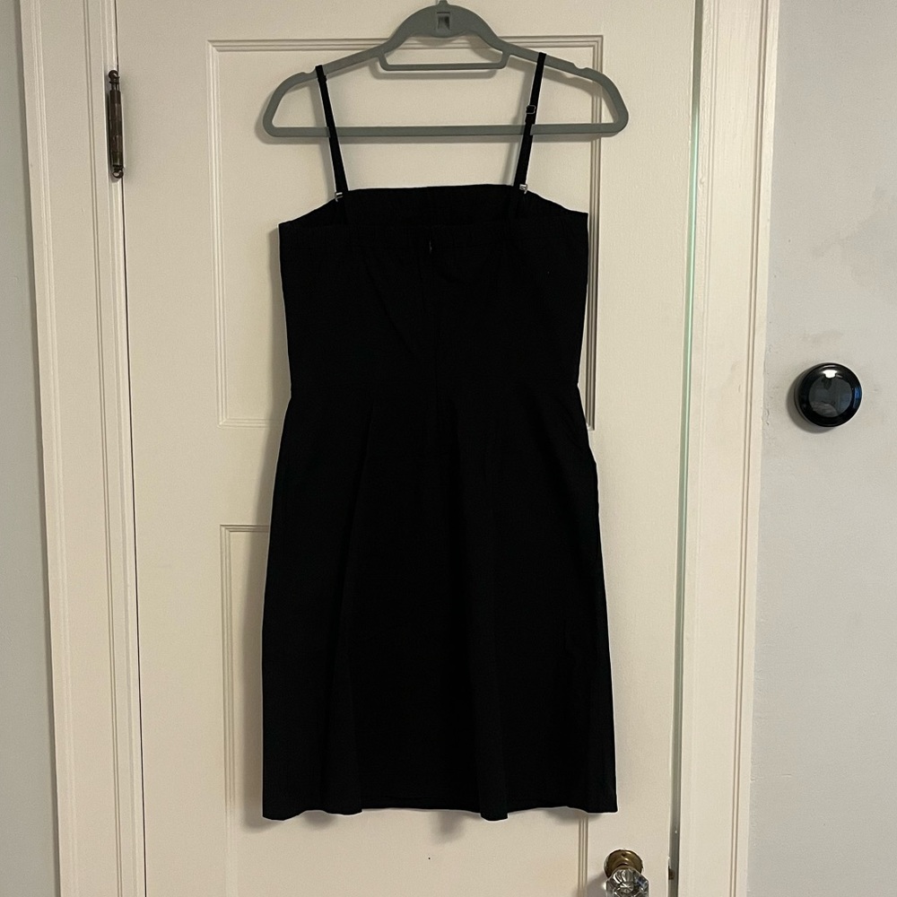 NWT Theory Struno stretch cotton black dress